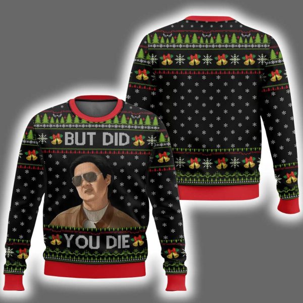 But Did You Die Mr Chow The Hangover Ugly Christmas Sweater