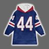 CSkattebo 44 New York Football Unisex Blanket Hoodie 2