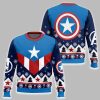Captain America Retro Ugly Christmas Sweater