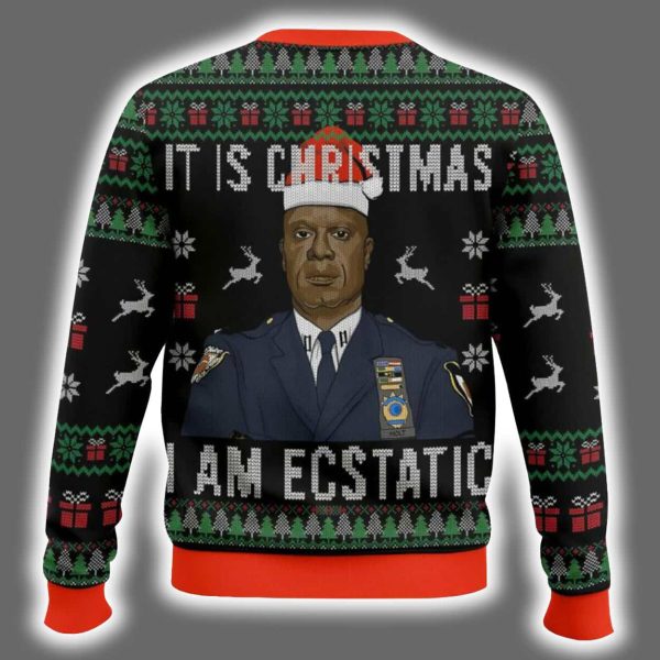 Captain Holt It Is Christmas Brooklyn Nine nine Ugly Christmas Sweater 3