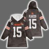 Captain Joe Flacco 15 Cleveland Football Unisex Blanket Hoodie 2