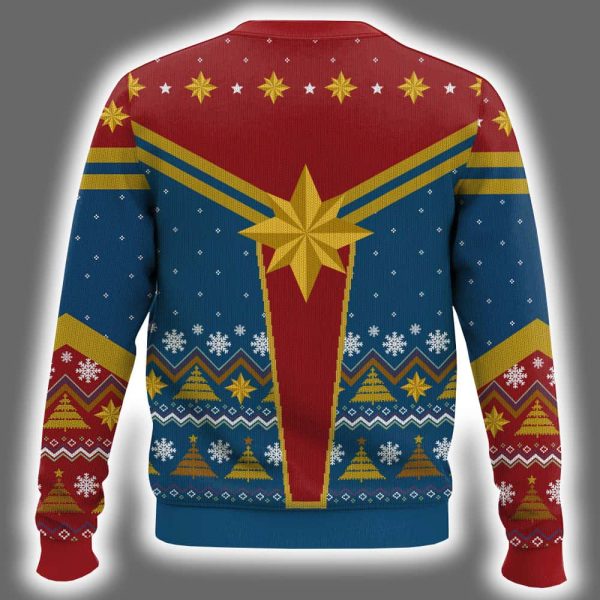 Captain Marvel Ugly Christmas Sweater 3