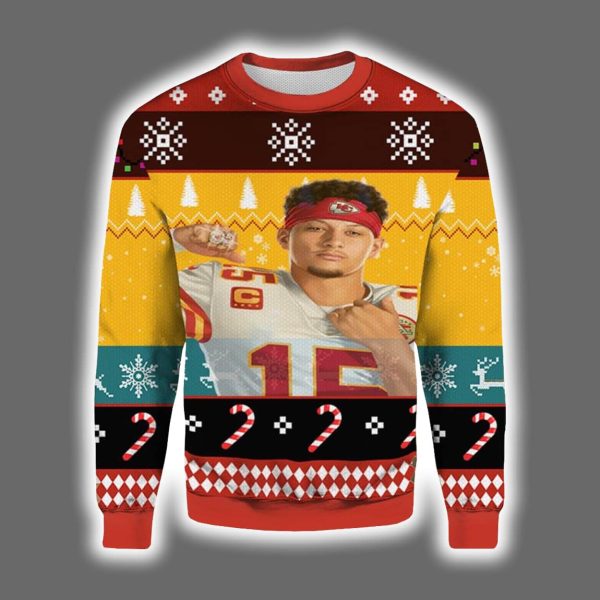 Captain Patrick Mahomes Ugly Christmas Sweater