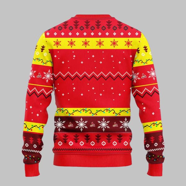 Cardinals HoHoHo Mickey Christmas Ugly Sweater1