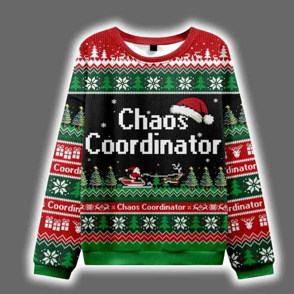 Chaos Coordinator Ugly Christmas Sweater