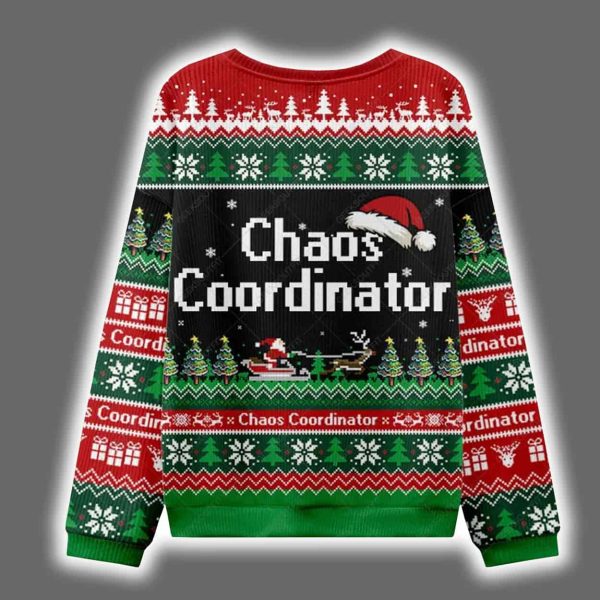 Chaos Coordinator Ugly Christmas Sweater 2