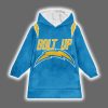 Chargers Bolt Up Justin Herbert 10 Blanket Hoodie 2