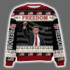 Charlie Kirk Freedom Signature A True Patriot Ugly Christmas Sweater