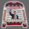 Charlie Kirk Freedom Signature A True Patriot Ugly Christmas Sweater 3