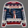Charlie Kirk Freedom Signature A True Patriot Ugly Christmas Sweater 4