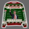 Charlie Kirk Freedom Signature A True Patriot Ugly Christmas Sweater 5