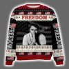 Charlie Kirk Freedom Signature Rest In Peace Ugly Christmas Sweater