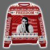 Charlie Kirk Freedom Signature Rest In Peace Ugly Christmas Sweater 2