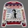 Charlie Kirk Freedom Signature Rest In Peace Ugly Christmas Sweater 3