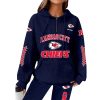 Chiefs Football Personalized Waffle Zip Hoodie 4