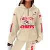 Chiefs Football Personalized Waffle Zip Hoodie 5