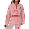 Chiefs Football Personalized Waffle Zip Hoodie 7