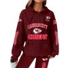 Chiefs Football Personalized Waffle Zip Hoodie 9