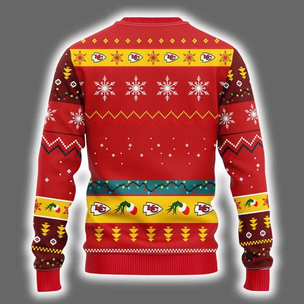 Chiefs Grnch Hand Ugly Christmas Sweater 3