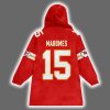 Chiefs Native American Mahomes 15 Unisex Blanket Hoodie 3