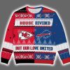 Chiefs x Bills House Divided But Our Love United Ugly Christmas Sweater