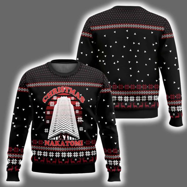 Christmas At Nakatomi Die Hard Ugly Christmas Sweater