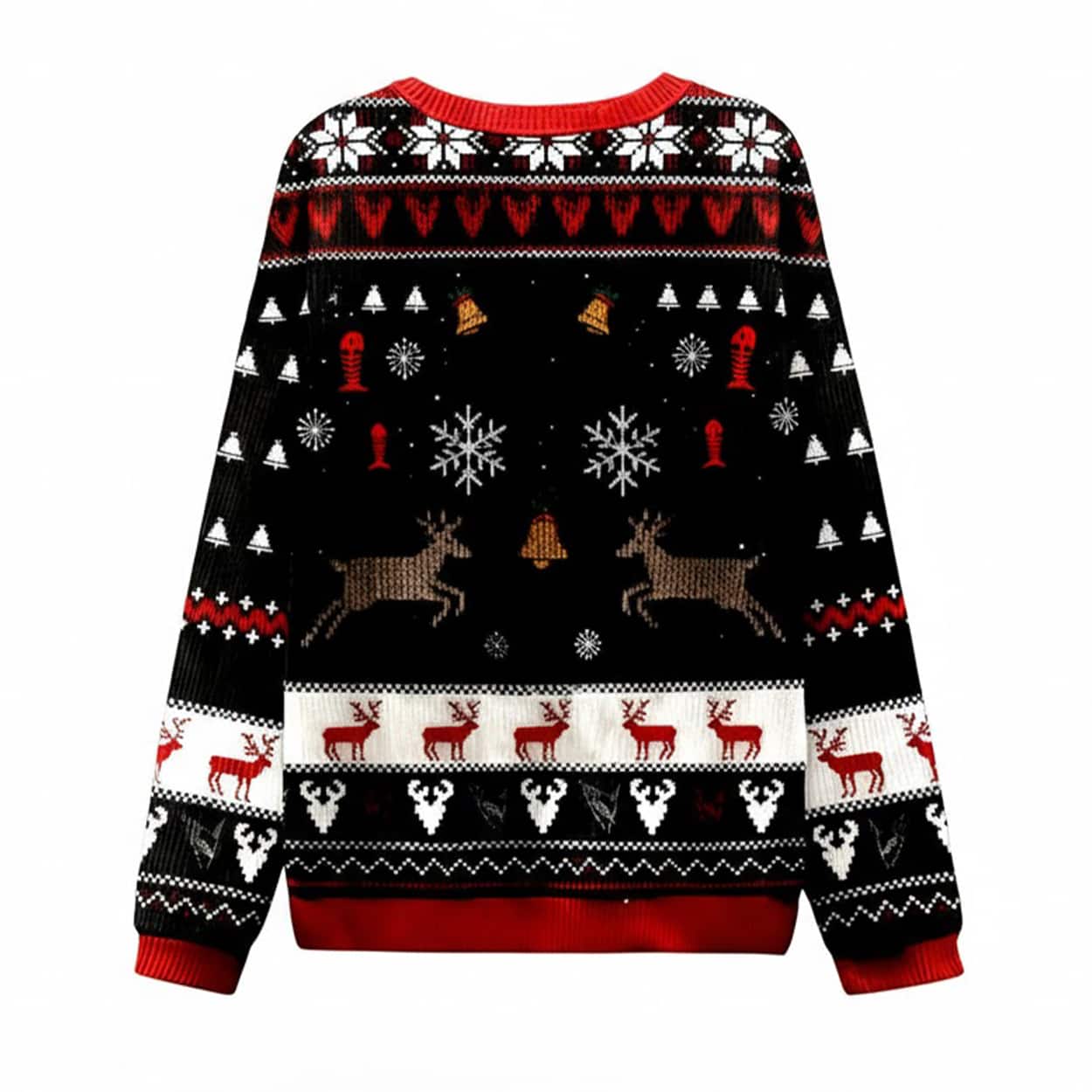 Christmas Cat With Reindeer Antlers Ugly Christmas Sweater 2 Christmas Cat With Reindeer Antlers Ugly Christmas Sweater1