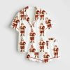 Christmas Santa Claus Satin Pajama Set