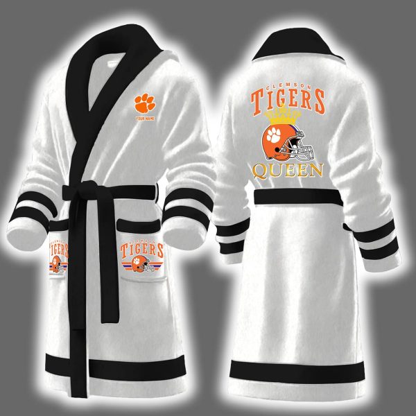 Clemson Queen Personalized Bathrobe 2