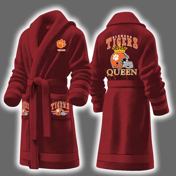 Clemson Queen Personalized Bathrobe 3