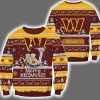 Commanders Merry Kissmyass Santa Claus Ugly Christmas Sweater
