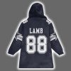Cowboys Americas Team Lamb 88 Blanket Hoodie 3