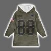 Cowboys Ceedee Lamb 88 Salute to Service Blanket Hoodie 2