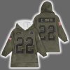 Cowboys Emmitt Smith 22 Salute to Service Blanket Hoodie