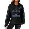 Cowboys Football Personalized Waffle Zip Hoodie 2