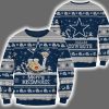 Cowboys Merry Kissmyass Santa Claus Ugly Christmas Sweater