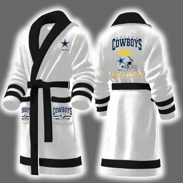 Cowboys Queen Personalized Bathrobe 2