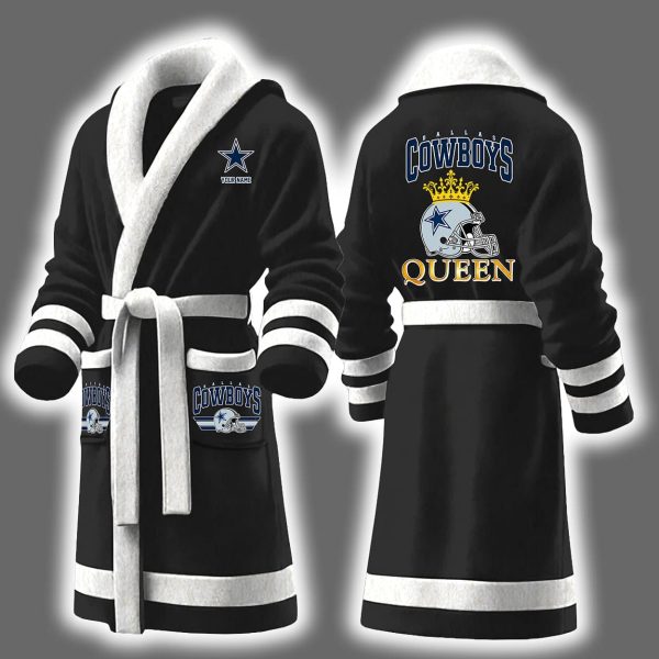 Cowboys Queen Personalized Bathrobe 3