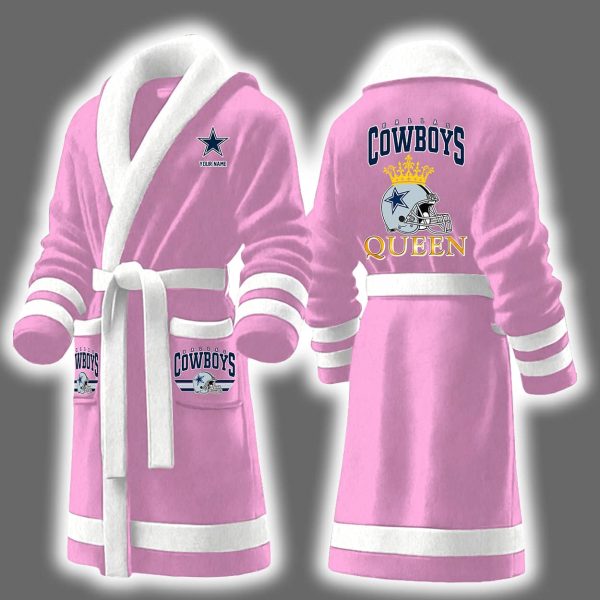 Cowboys Queen Personalized Bathrobe 5