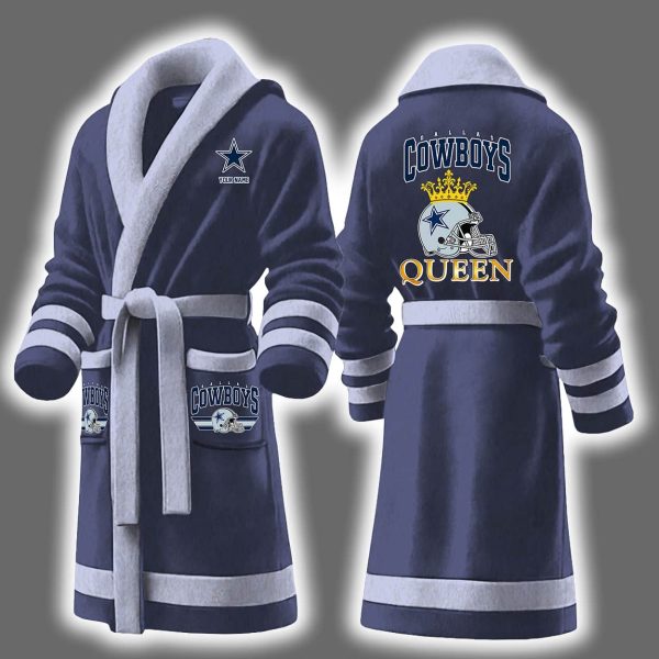 Cowboys Queen Personalized Bathrobe 7