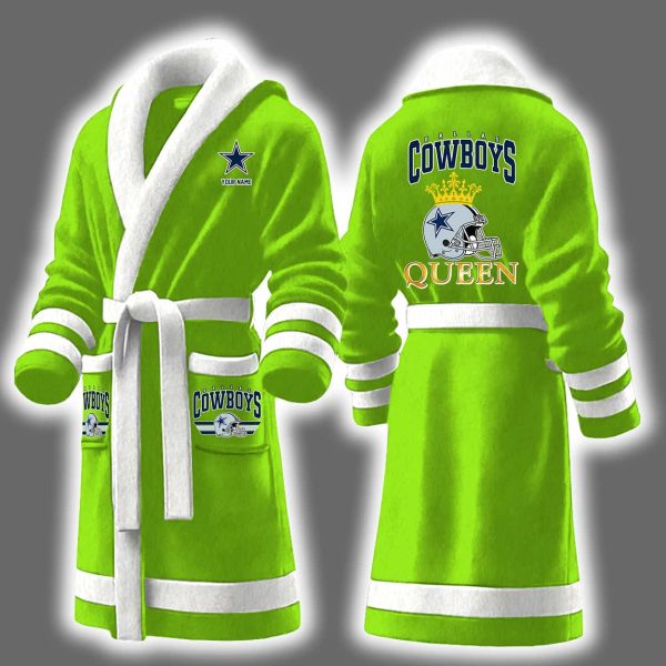 Cowboys Queen Personalized Bathrobe 8