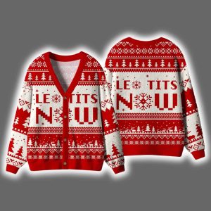 Le Tits Now Christmas Cardigan