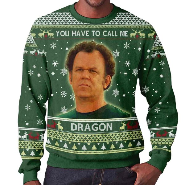Dale Doback You Have To Call Me Dragon Step Brothers Ugly Christmas Sweater 2