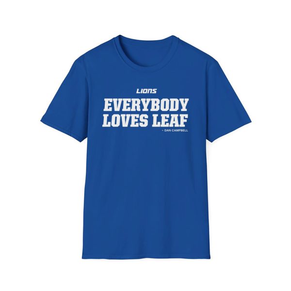 Dan Campbell Lions Everybody Loves Leaf Shirt
