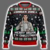 Danger Zone Merry Drunk Im Christmas Archer Ugly Sweater 2