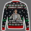 Danger Zone Merry Drunk Im Christmas Archer Ugly Sweater 3