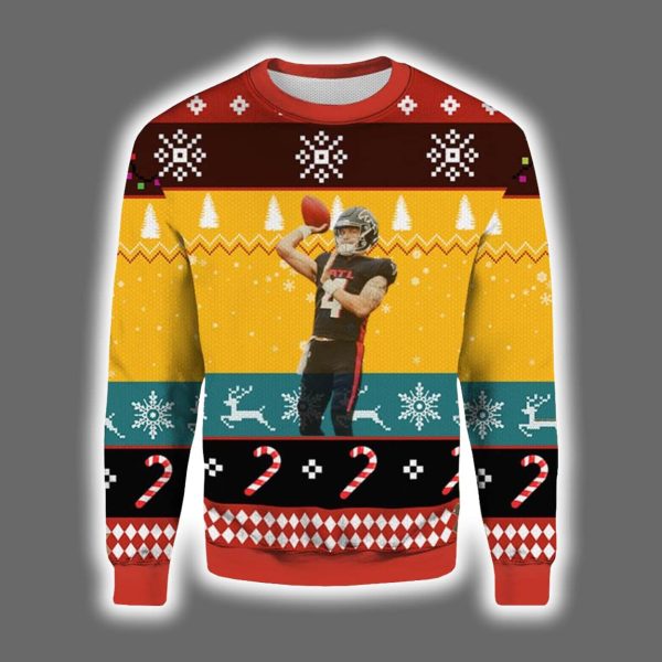 Desmond Ridder Falcons Ugly Christmas Sweater