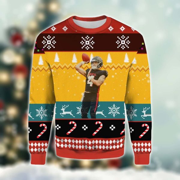 Desmond Ridder Falcons Ugly Christmas Sweater 2