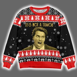 Arnold Schwarzenegger Kindergarten Cop It's Not A Tumor Ugly Christmas Sweater