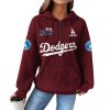 Dodgers 2025 NLCS Waffle Zip Hoodie 11